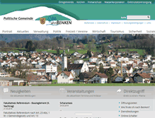 Tablet Screenshot of benken.ch
